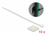 Kaablisidemed fiksaatoriga 150 x 3.6mm, valged (10tk)