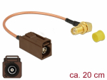 FAKRA F pesa - SMA 90&deg; pesa RG-316 0.20m