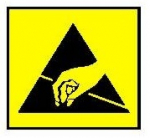 ADHESIVE LABEL with only ESD symbol - 12.5x12.5mm Packages of 1000