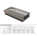 Inverter DC/AC 12VDC 1000W puhta siinusv&auml;ljundiga