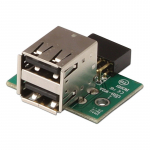Adapter USB 2.0 2 x A (F) - 2 x USB port &uuml;hendus arvuti emaplaadile