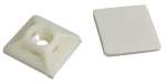 Kaablifiksaator kleebisega, 19 x 19mm, must, 3,6mm, kahesuunaline, 100tk/pk
