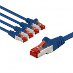 V&otilde;rgukaabel Cat6 S/FTP 2.0m, 5tk komplekt, sinine , PiMF