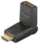 Adapter HDMI (M) - (F), 180&deg;