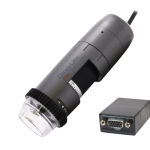 D-Sub VGA mikroskoop 1280x720, 10-140x, 60fps, LWD, LED on-off, polarisaator