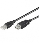 USB 2.0 pikenduskaabel A - A 0.3m, must