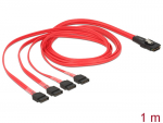 mini SAS SFF-8087 - 4 x SATA 7 pin kaabel 1.0m