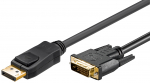 DisplayPort - DVI-D Dual Link kaabel 3.0m (sign suund DP > DVI)