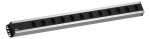 Toitepaneel 12 x Schuko 2.0m 792x74x45mm must/hall