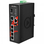 Switch: 5 x 10/100/1000BaseT(X), 1 x SFP, -10 kuni 70&deg;C, manageeritav, DIN