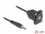 T&uuml;&uuml;p-D moodul - 3.5mm 3pin M - F kaabliga 0.2m must
