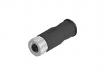 M12 konnektor, 4pin, emane, kruvidega