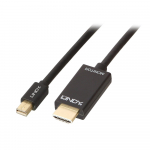 Mini DisplayPort - HDMI kaabel 5.0m, must 2160p@30Hz (passive)