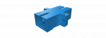 FO adapter multimode SC simplex aqua