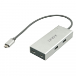 USB-C hub: 4 porti, 2x USB A; 2x USB-C, h&otilde;be (toiteplokk eraldi vajadusel)
