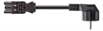 230V Toitekaabel 3.0m, must, CEE 7/7 - GST18