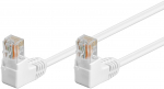 V&otilde;rgukaabel Cat5e UTP 0.5m, valge, (2x90&deg; nurgaga &uuml;les), CCA