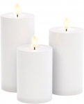 LED k&uuml;&uuml;nlad, komplektis 3 k&uuml;&uuml;nalt, valge, v&auml;litingimustesse (IP44)