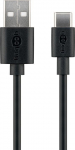 USB-C kaabel C - A 3.0m, USB 3.1 - USB 2.0, must, 480 Mbit/s