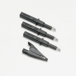 Testriotsikute komplekt 3-faasilise pistikule, 3 elastset otsikut+suur krokodill