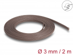 Kaablir&uuml;&uuml;s 3mm (1-6mm) pruun, 2.0m pol&uuml;ester, n&auml;rilistele vastupidavam