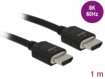 HDMI kaabel 1.0m, High Speed, 8K@60Hz, 5K@120Hz, 4K@240Hz, eARC, Dynamic HDR, Dolby Vision