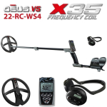 Metallidetektor XP DEUS X35 22-RC-WS4 ENG _ RUS, juhtpult, juhtmeta k&otilde;rvaklapid WS4