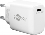 USB laadija 1 x USB-C PD, 25W, nano, kiirlaadija, valge