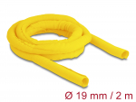 Kaablir&uuml;&uuml;s 19mm, kollane, 2.0m, punutud, isesulguv, kuumakindel