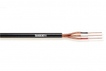 Audiokaabel 5x0.14mm&sup2;, must, PVC, OFC, varjestatud, 100m/rull