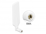 Ringantenn: 1-4 dBi LTE, Bluetooth,GSM, UMTS, WLAN Dualband, ZigBee, Z-Wave, sisetingimustele, SMA pistik, valge