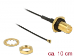 &Uuml;leminek antennile RP-SMA - MHF 4 0.81, 10cm, 9mm keermega, pritsmekindel