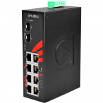 Switch: 6 x 10/100BaseT(X) PoE+, 2 x 10/100/1000BaseT(x) / 2 x SFP, -40 kuni 80&deg;C, mittemanageeritav, DIN, 48-55VDC