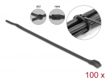 Kaablisidemed lameda peaga 110 &times; 2.5mm mustad, -40 kuni 85&deg; (100tk)