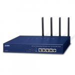 WiFi PoE+ VPN Ruuter: Wi-Fi 5 AC1200, 5 x 10/100/1000BASE-T, 3 x LAN PoE+, 1 x LAN/WAN PoE+, 1 x WAN, Dual Band, Cyber Security, High Availabilty, AP Control, Captive Portal, Radius
