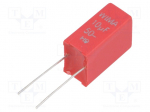 Kondensaator polyester 10uF 50VDC Pitch:5mm; 10%, WIMA
