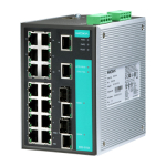 Switch: 16 x 10/100BaseT(X), 2 x 10/100/1000BaseT(X) v&otilde;i 1000BaseSFP, -40 kuni 75&deg;C
