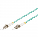 FO j&auml;tkukaabel multimode LC-LC duplex OM4 (50/125) 15.0m Aqua (Short Boot)