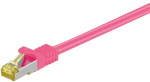 V&otilde;rgukaabel CAT6A S/FTP 7.5m, magenta, 500 MHz, PiMF, LSZH, CU, CAT 7 kaablist
