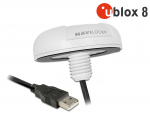 USB 2.0 Multi GNSS vastuv&otilde;tja u-blox 8 4.5m, valge