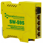 Switch: SFP + 4 x PoE+ 10/100/1000BaseT(X), 44 VDC - 57 VDC, -40&deg;C kuni +80&deg;C