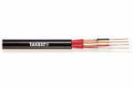Audiokaabel 4x0.14mm&sup2;, must, sooned varjestatud, OFC, 100m/rull