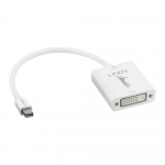 Konverter Mini Displayport (M) - DVI-D (F) 0.2m, 2160p, valge (passive)