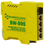 Switch: SFP + 4 x PoE+ 10/100/1000BaseT(X), 44 VDC - 57 VDC, -40&deg;C kuni +80&deg;C