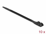 Kaablisidemed kahekordse lukuga 190 x 9.0mm, mustad (10tk)