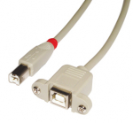 USB 2.0 pikenduskaabel B - B 2.0m, seinaplaadile, hall