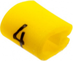 Kaablim&auml;rgis &acute;&acute;4&acute;&acute; kollane, 2,0-3,2mm, kaablile / 1000tk pakis
