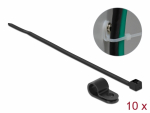 Kaablisidemed klambriga 200 x 4.8mm, mustad (10tk)
