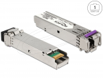Mini-GBIC (SFP) Single-Mode 1000Base-BX Moodul TX 1490 / RX 1310 nm DDM / 20km (LC Simplex)