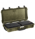 Kohver 846x427x167mm, veekindel, roheline, relvakotiga, IP67, 6.4kg